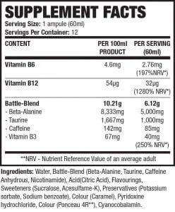 #M6Teen Explosive Pre-Workout Shot - 12 x 60ml. - FRENCHBODYNUTRITION 🇫🇷