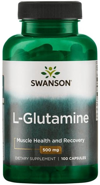 L-Glutamine, 500mg - 100 caps - FRENCHBODYNUTRITION 🇫🇷