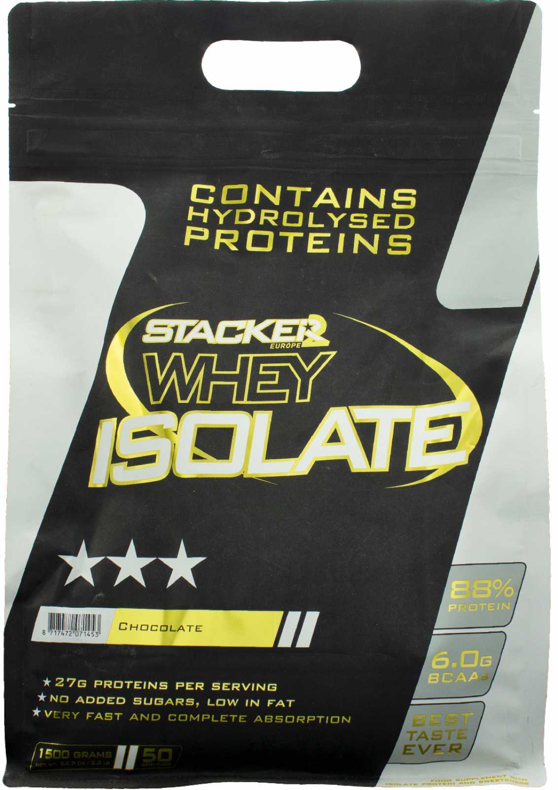 Whey Isolate, Chocolate - 1500g - FRENCHBODYNUTRITION 🇫🇷
