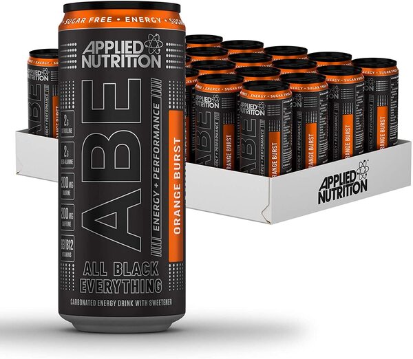 ABE Energy + Performance Cans, Orange Burst - 24 x 330 ml. - FRENCHBODYNUTRITION 🇫🇷