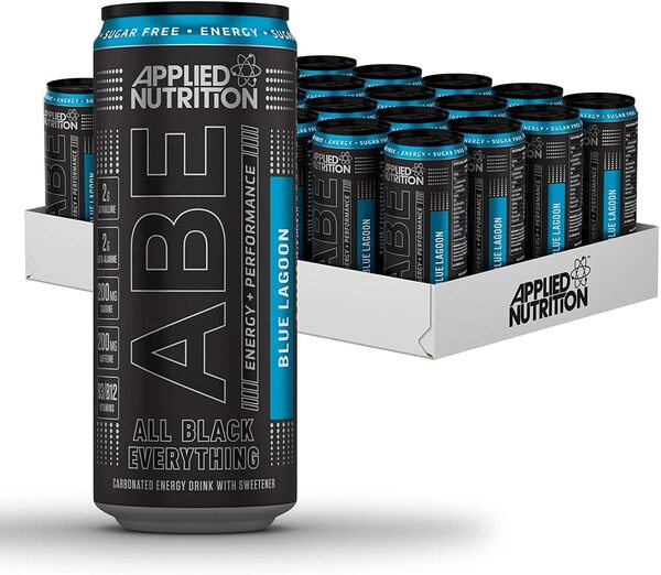 ABE Energy + Performance Cans, Blue Lagoon - 24 x 330 ml. - FRENCHBODYNUTRITION 🇫🇷