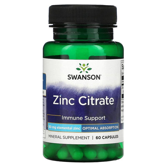 Zinc Citrate, 30mg - 60 caps - FRENCHBODYNUTRITION 🇫🇷 