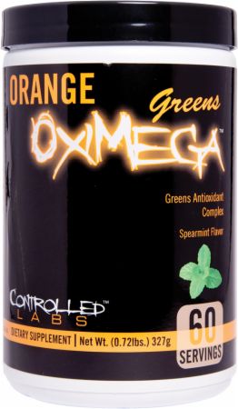 Orange OxiMega Greens, Spearmint Flavor - 327g - FRENCHBODYNUTRITION 🇫🇷 