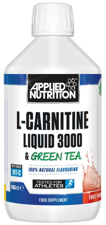 L-Carnitine Liquid 3000 & Green Tea, Sour Apple - 495 ml. - FRENCHBODYNUTRITION 🇫🇷 