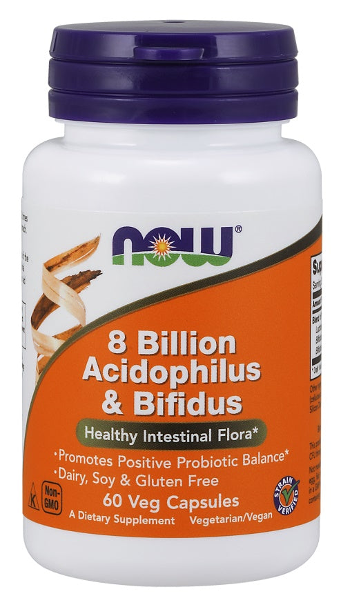 8 Billion Acidophilus & Bifidus - 60 vcaps - FRENCHBODYNUTRITION 🇫🇷 