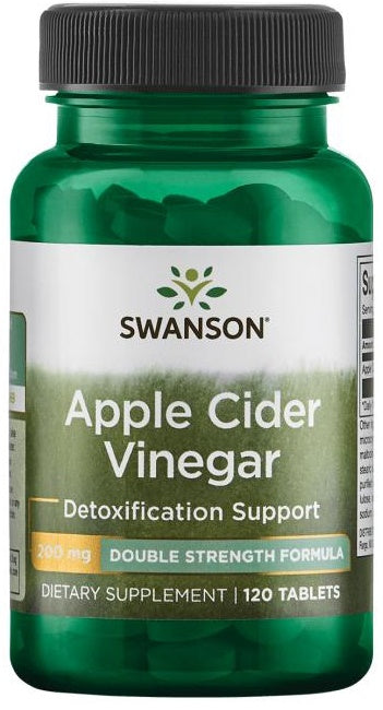 Apple Cider Vinegar, 200mg Double-Strength - 120 tabs - FRENCHBODYNUTRITION 🇫🇷 