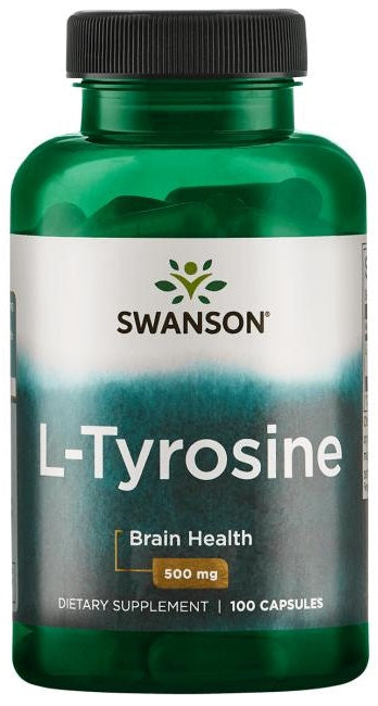 L-Tyrosine, 500mg - 100 caps - FRENCHBODYNUTRITION 🇫🇷 