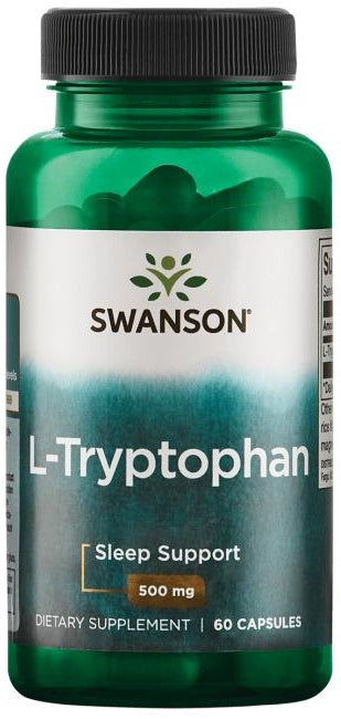 L-Tryptophan, 500mg - 60 caps - FRENCHBODYNUTRITION 🇫🇷 