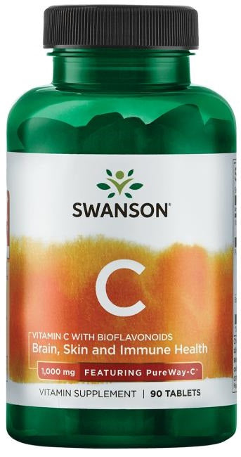 Vitamin C with Bioflavonoids, 1000mg - 90 tabs - FRENCHBODYNUTRITION 🇫🇷 