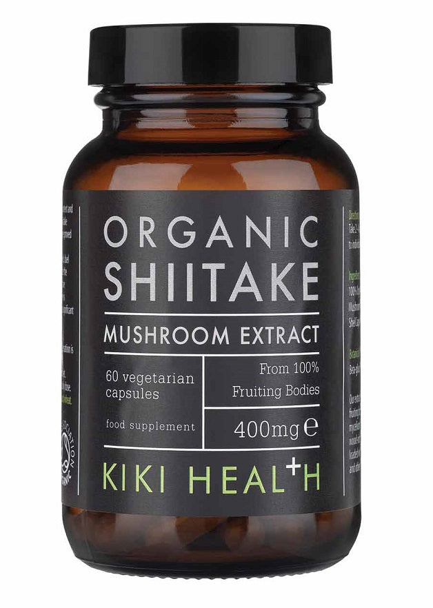 Shiitake Extract Organic, 400mg - 60 vcaps - FRENCHBODYNUTRITION 🇫🇷 