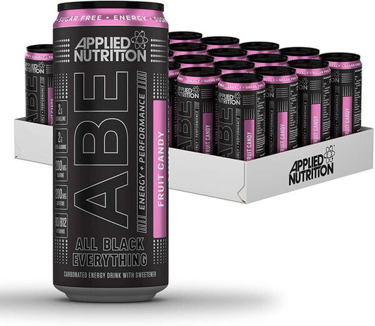 ABE Energy + Performance Cans, Fruit Candy - 24 x 330 ml. - FRENCHBODYNUTRITION 🇫🇷 