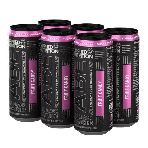 ABE Energy + Performance Cans, Fruit Candy - 6 x 330 ml. - FRENCHBODYNUTRITION 🇫🇷 